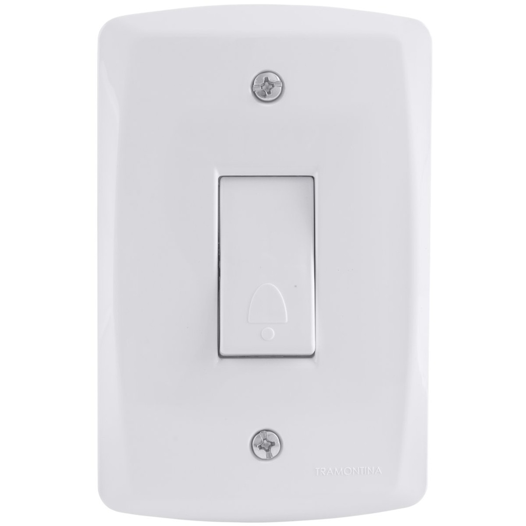[57145007] CONJUNTO ARMADO 1 PULSADOR TIMBRE 10A 250V BLANCO LUX2