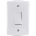 CONJUNTO ARMADO 1 PULSADOR TIMBRE 10A 250V BLANCO LUX2