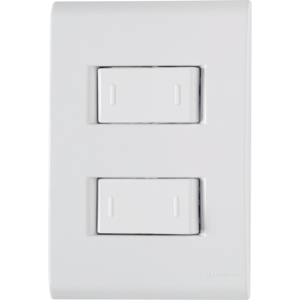 [57170041] CONJUNTO ARMADO 2 INTERRUPTORES CONMUTADOR 10A 250V BLANCO LIZ