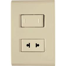 [57171046] CONJUNTO ARMADO INTERR SIMPLE + TOMA 2P UNIVERSAL BEIGE LIZ