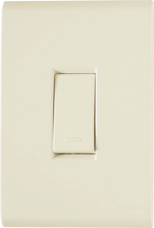 CONJUNTO ARMADO INTERRUPTOR SIMPLE 10A 250V BEIGE LIZ