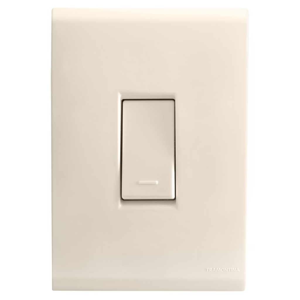 CONJUNTO ARMADO INTERRUPTOR SIMPLE 10A 250V BEIGE LIZ