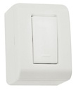 CONJUNTO ARMADO SOBREPONER INTERRUPTOR SIMPLE 10A 250V BLANCO LIXFLEX