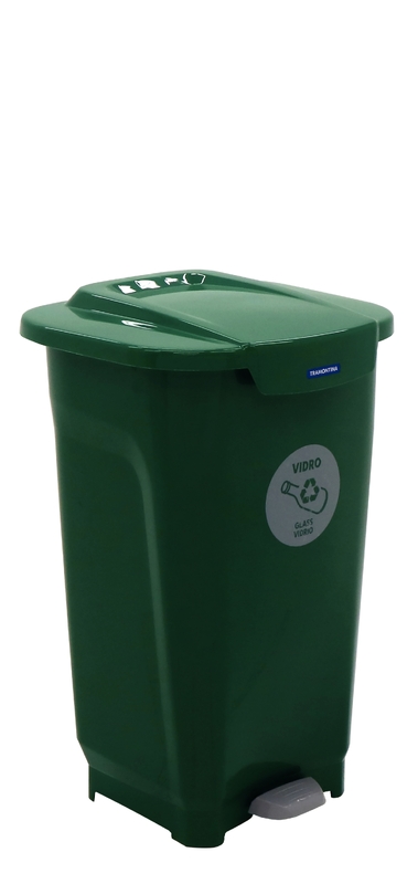 [92813820] BASURERO VERDE 50 L. T-FORCE