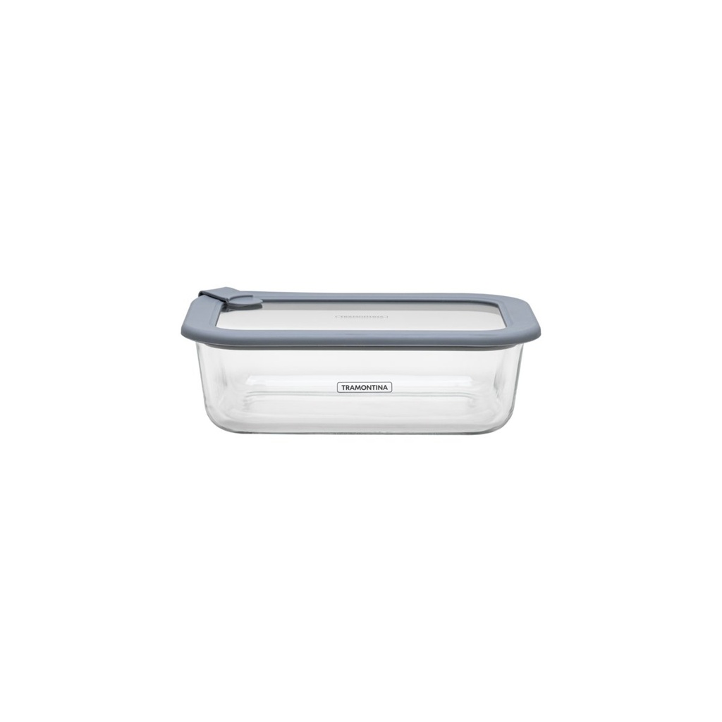 CONTENEDOR DE VIDRIO 1,52 L. 22,5X17X6,9 CM.CON TAPA SILICONA VITTRA