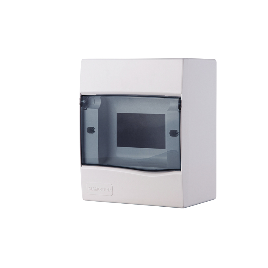 [56300021] CUADROS PARA DISTRIBUICION DE SOBREPONER CON TAPA TRASPARENTE - CAPACIDAD 5 DIN / 3 NEMA