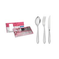 JUEGO DE CUBIERTOS EN ACERO INOXIDABLE 24 PIEZAS LAGUNA