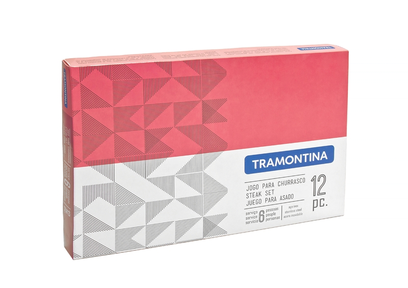 [66906630] JUEGO DE CUBIERTOS PARA CHURRASCO EN ACERO INOXIDABLE 12 PIEZAS LAGUNA