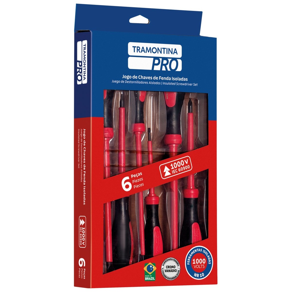 JUEGO DE DESTORNILLADORES AISLADOS IEC 60900 - 6 PIEZAS PRO
