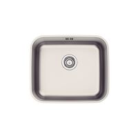 CUBETA DORA 40 BL R6, EN ACERO INOX. SATINADO, DE BAJO PONER, 40X34X19 CM.