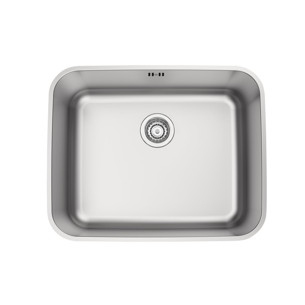 CUBETA DORA 50BL R6, EN ACERO INOX. SATINADO, DE BAJO PONER, 50X40X20 CM.