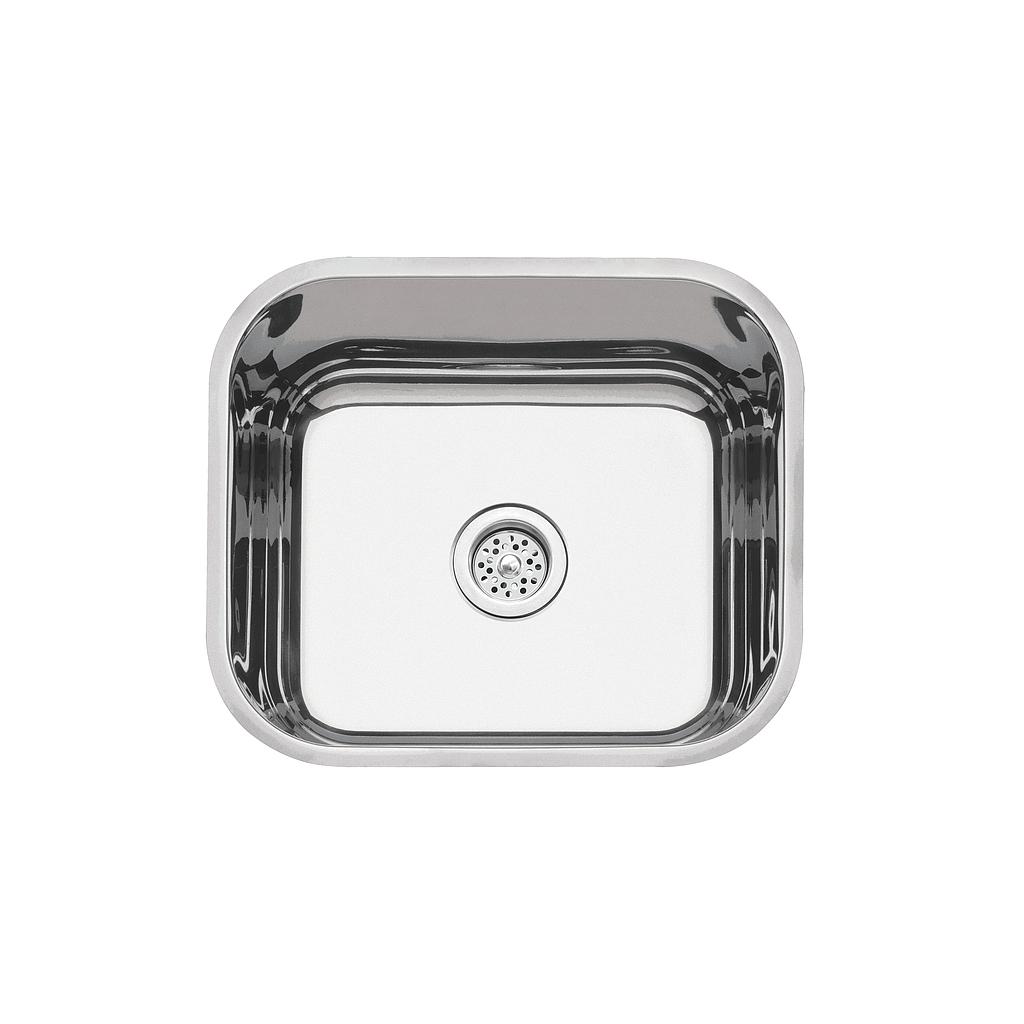 CUBETA LAVINIA 40 BL STANDARD, DE EMPOTRAR, EN ACERO INOX. PULIDO 40X34 CM.