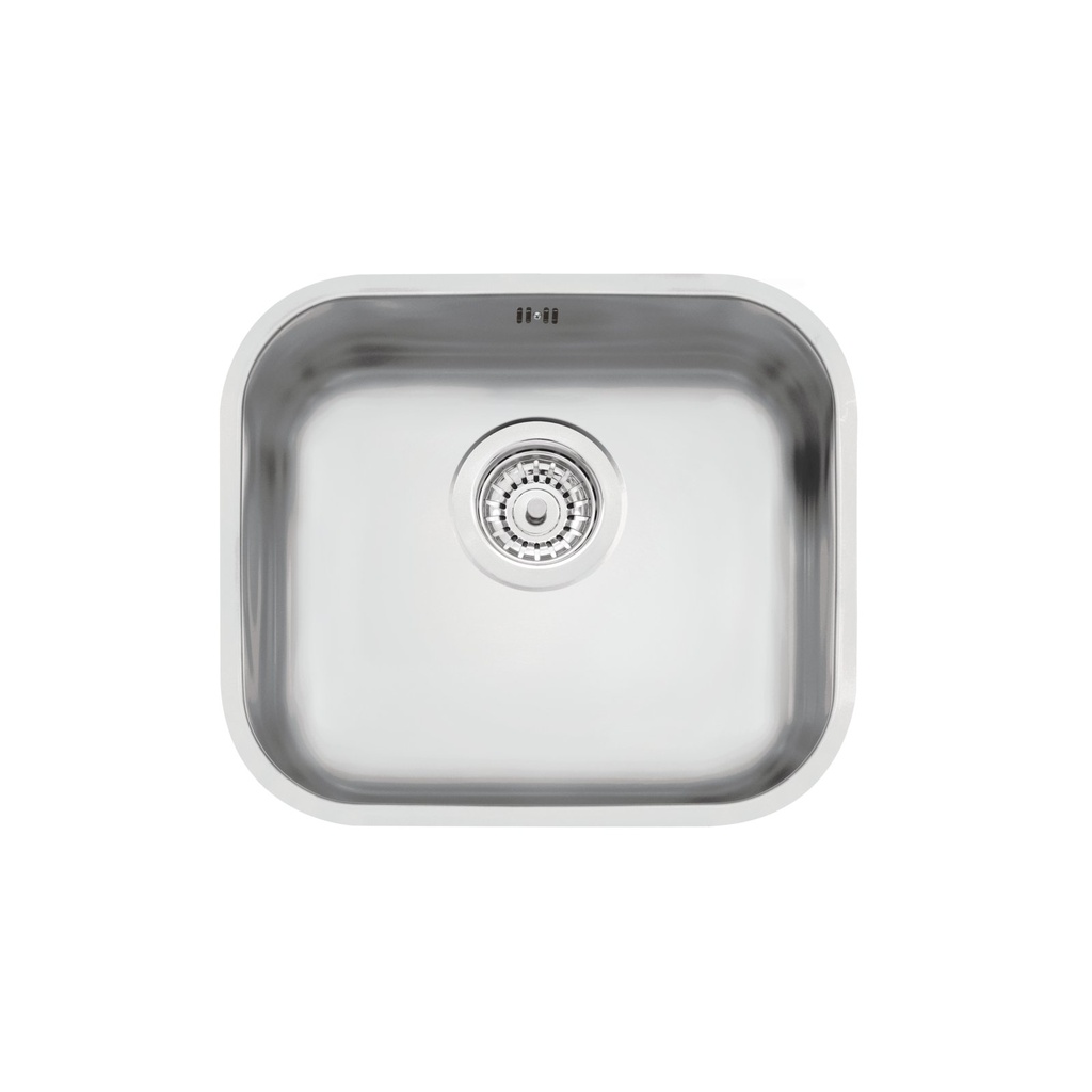 [94020103] CUBETA LAVINIA 40 BL, PRIME, DE EMPOTRAR, EN ACERO INOX. SATINADO, 40X34 CM, CON VALVULA Y REBOSADERO