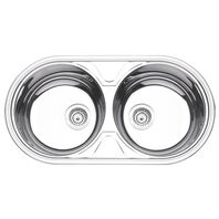 [94035202] CUBETA LUNA DUO 2C 36 EN ACERO INOX ALTO BRILLO 88X44CM