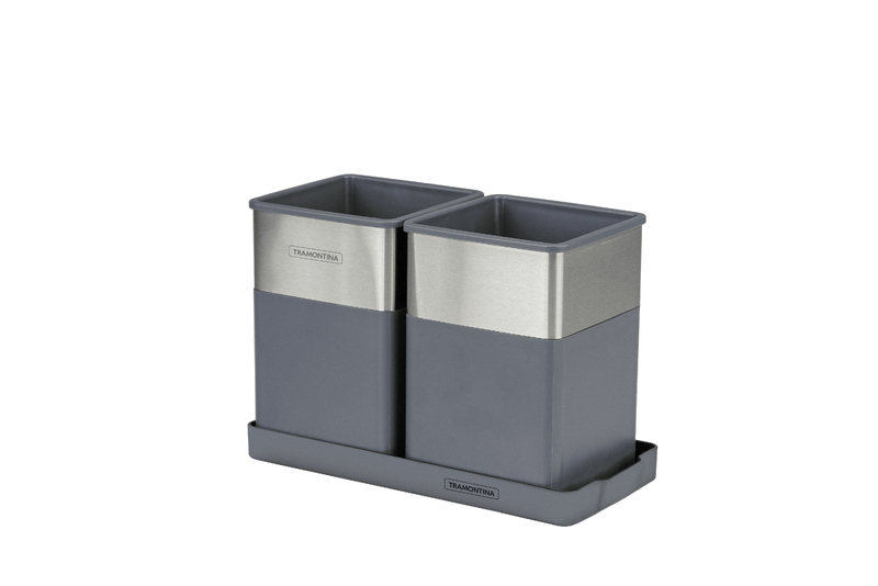 ORGANIZADOR MULTIUSO ACERO INOXIDABLE 2 PIEZAS