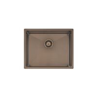 CUBETA QUADRUM BLACK 50X40 EN ACERO INOXIDABLE