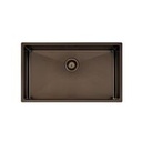 CUBETA QUADRUM BLACK 70X40 EN ACERO INOXIDABLE