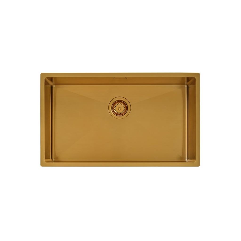 CUBETA QUADRUM GOLD 70X40 EN ACERO INOXIDABLE 