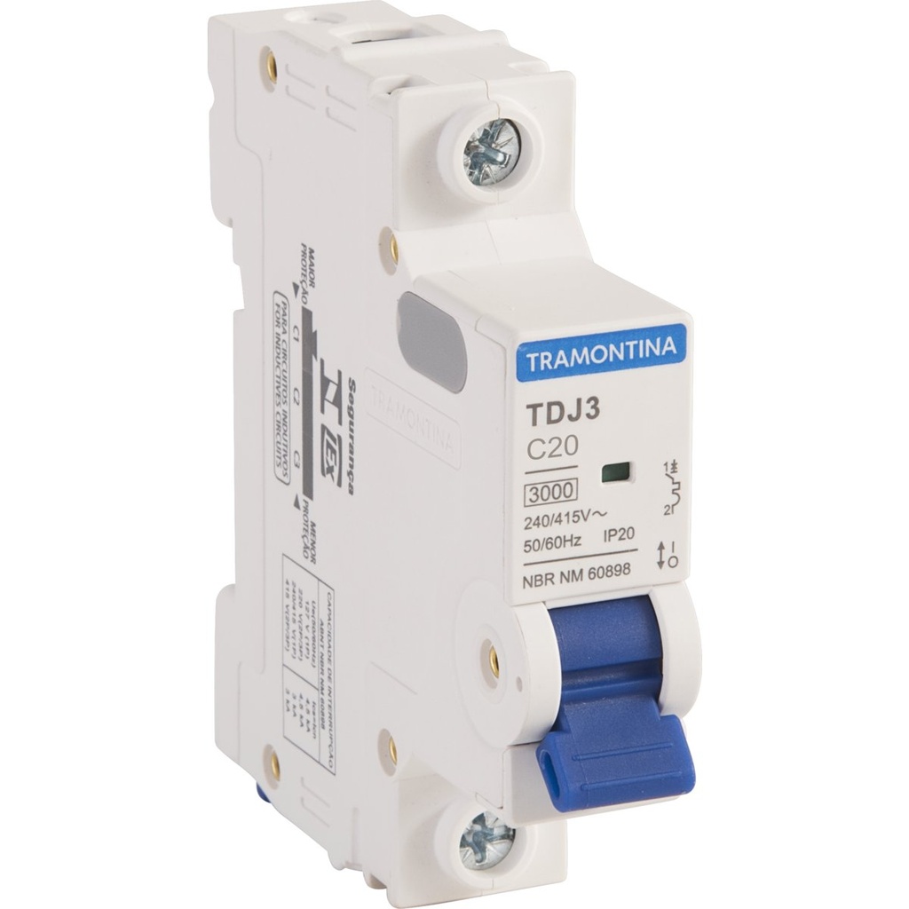 [CO_58011106] TERMOMAGNETICO TDJ3 1P 20A 3KA