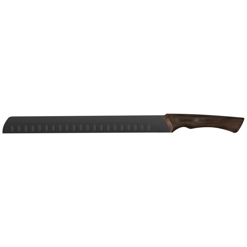 [22842112] CUCHILLO SLICER 12" CON MANGO DE MADERA CHURRASCO BLACK