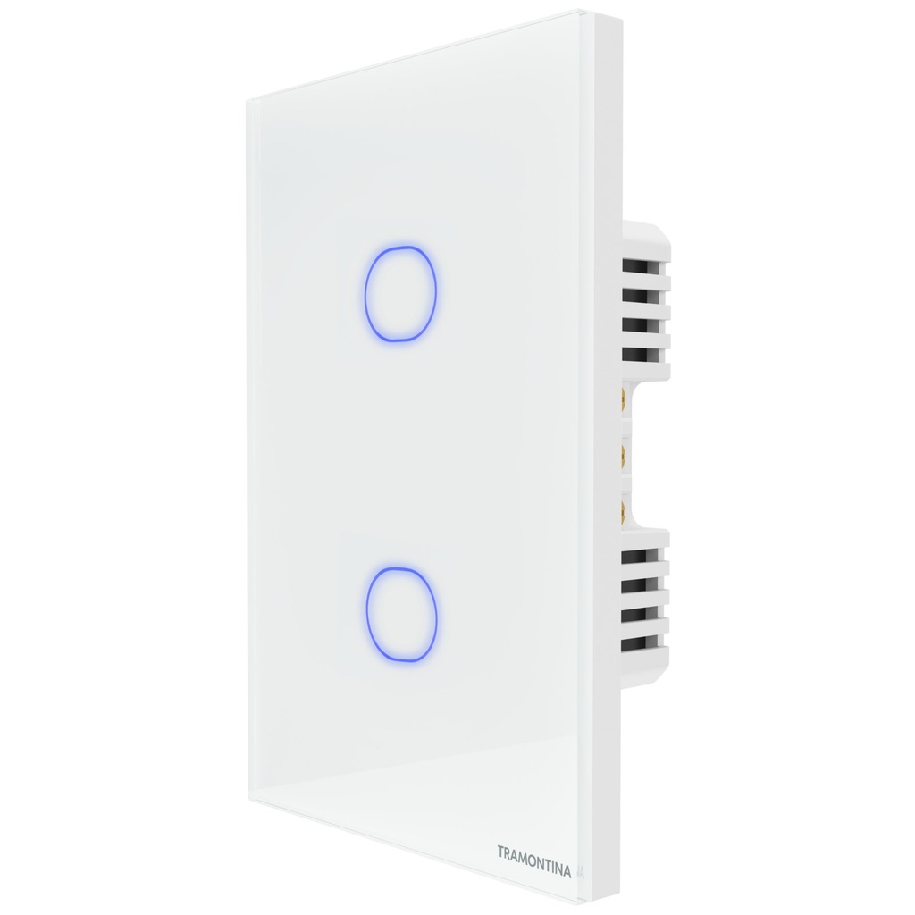 [57199001] INTERRUPTOR TOUCH 2 CH SMART BLANCO