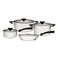 [65120030] JUEGO DE OLLAS EN ACERO INOXIDABLE 4 PIEZAS SOLAR SILICONE