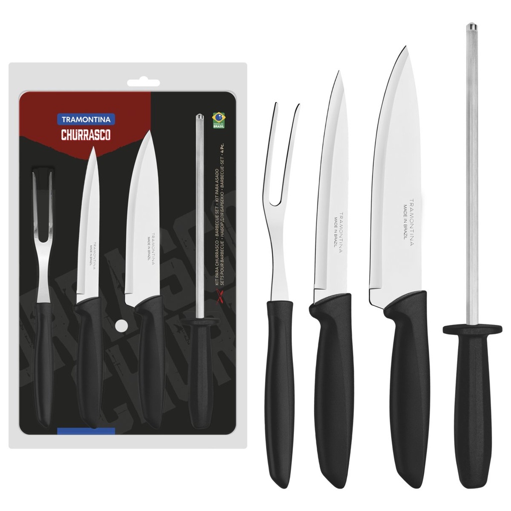 [23498436] JUEGO PARA ASADO 4 PZAS PLENUS