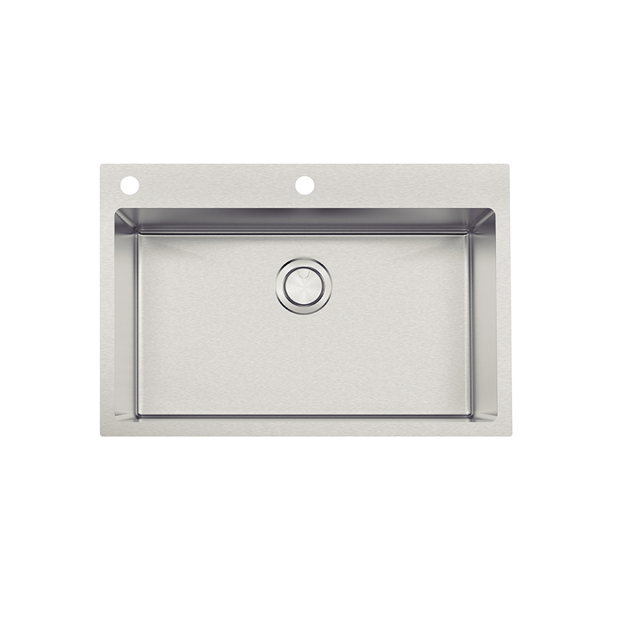 LAVAPLATOS QUADRUM FLUSH 1C 70 EN ACERO INOXIDABLE 75,4X51 CM