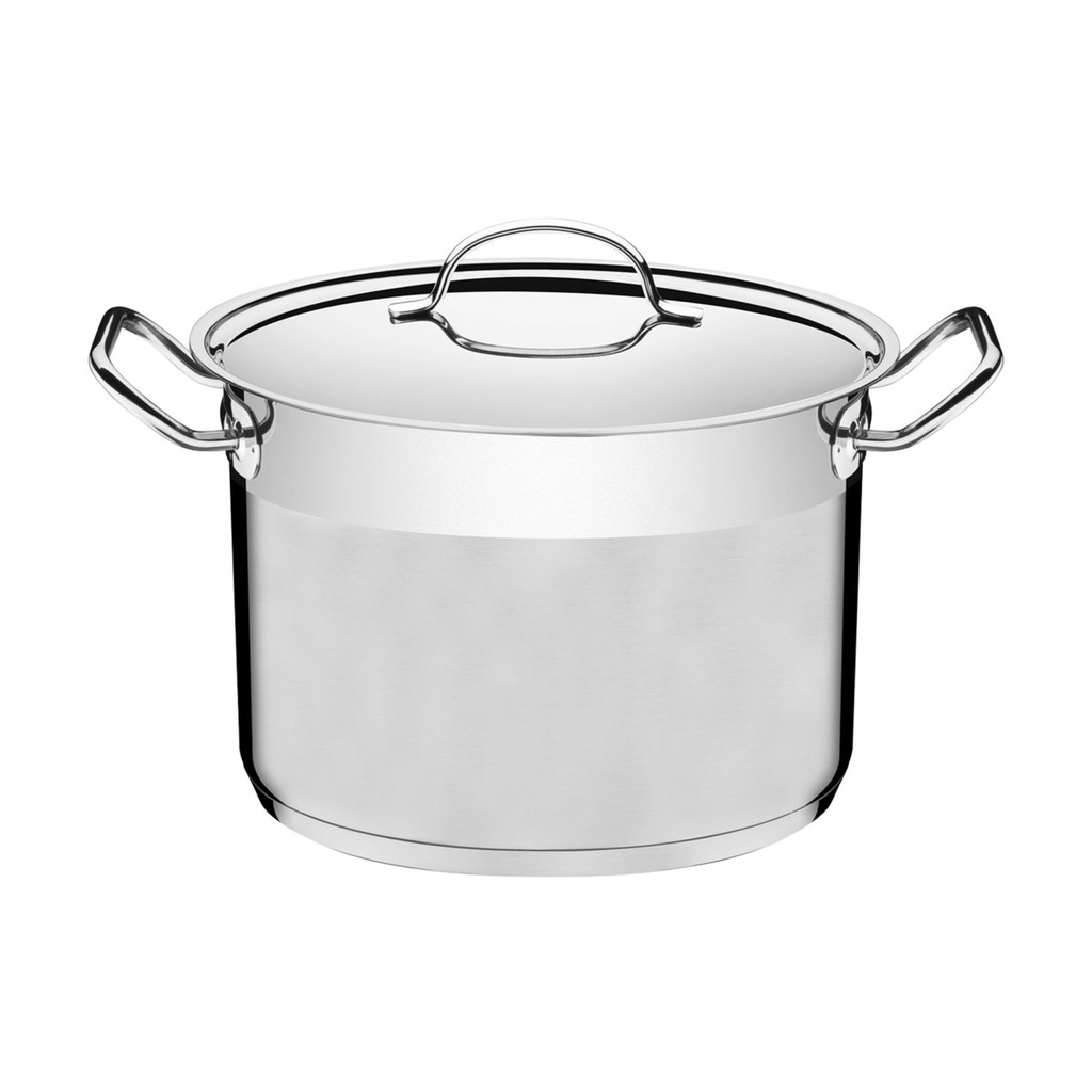 [62625280] OLLA EMPRESARIAL ALTA ACERO INOXIDABLE CON FONDO TRIPLE Ø 28CM 11,9 LT.