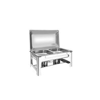 [61040220] RECHAUD 8,4 L. CON TAPA MOVIL EN ACERO INOXIDABLE - BRASERO