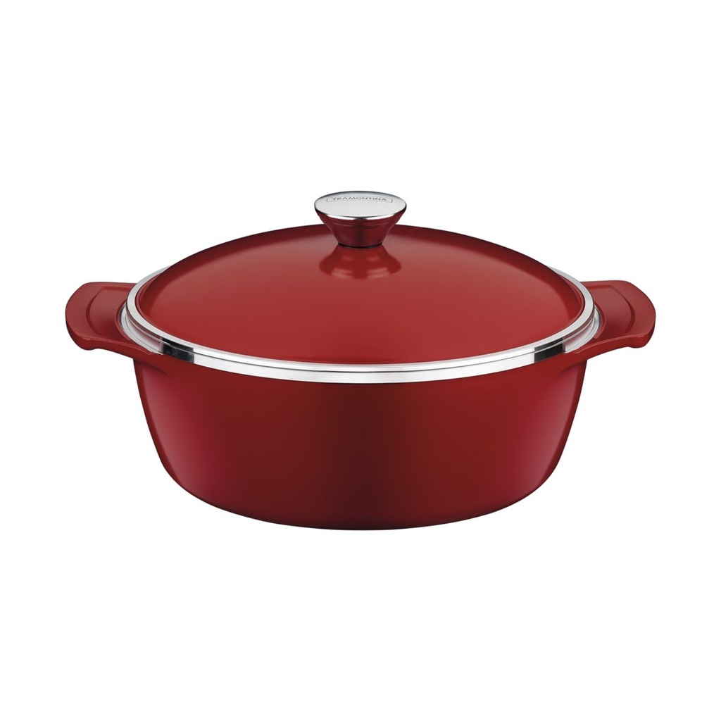CACEROLA ANTIADHERENTE CON TAPA 4,6 L. Ø 26 CM. LYON RED