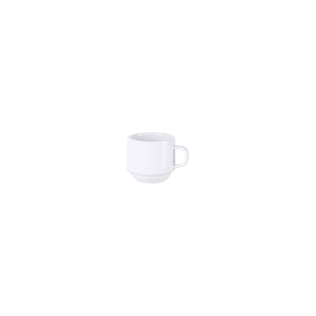 [96600123] TAZA PARA CAFE EN PORCELANA APILABLE 100 ML. PAOLA
