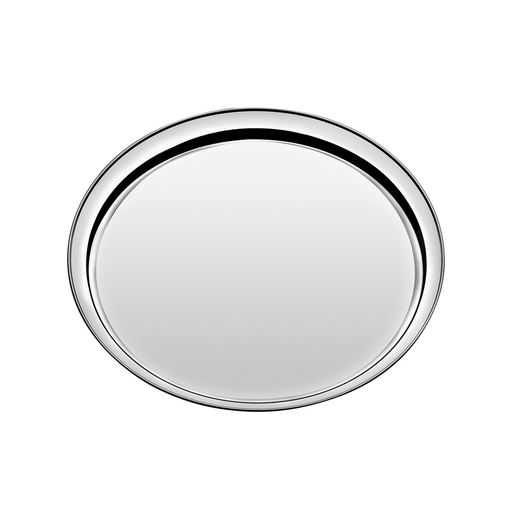 BANDEJA REDONDA EN ACERO INOXIDABLE Ø 35 CM. SERVICE