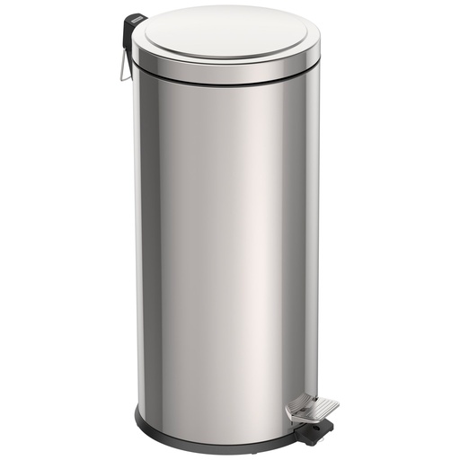 BASURERO BRASIL 30 L, CON PEDAL, EN ACERO INOX.