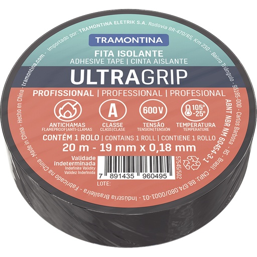 CINTA AISLANTE 20M 0,18MM NEGRO