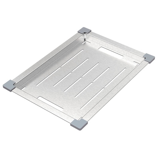 BANDEJA PERFORADA, EN ACERO INOX., 43X32 CM