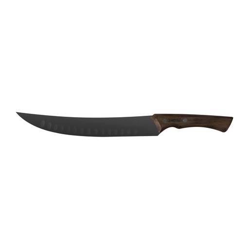 CUCHILLO PARA CARNE 10" CON MANGO DE MADERA CHURRASCO BLACK